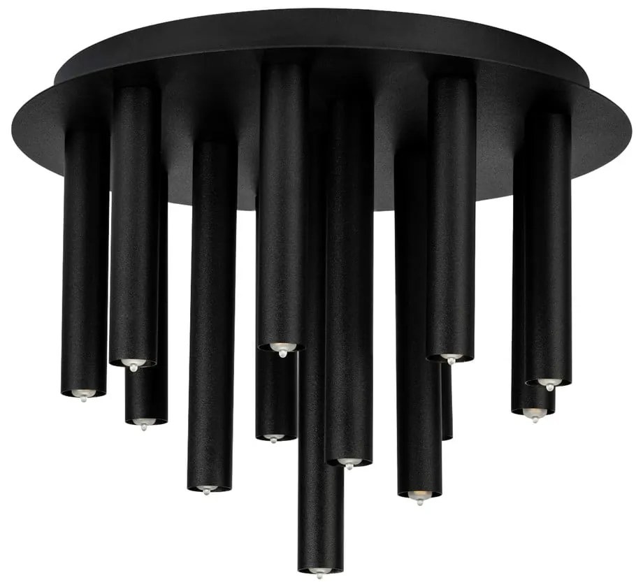 Fekete mennyezeti lámpa fém búrával 34x34 cm Gocce - Markslöjd