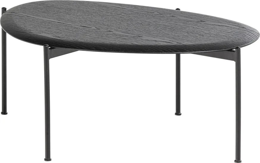 Fekete dohányzóasztal 67x92 cm Kota – WOOOD