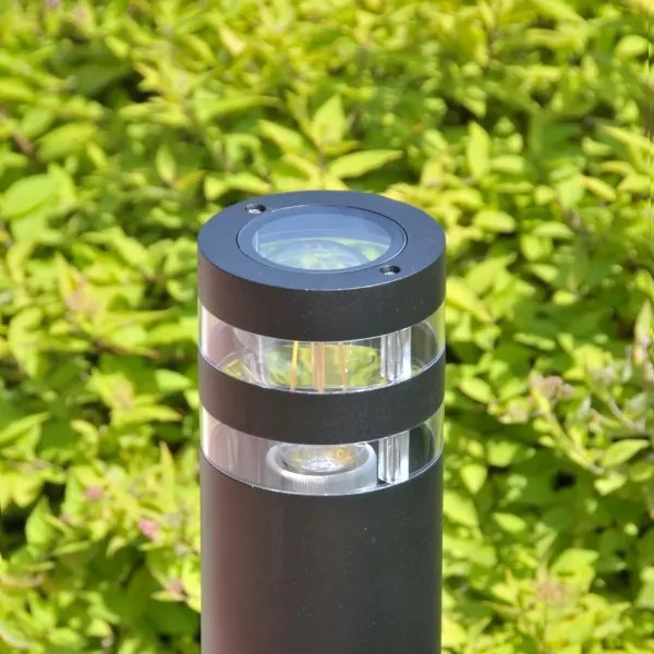 Kültéri lámpa RINO 1xE27/12W/230V IP54 74 cm fekete