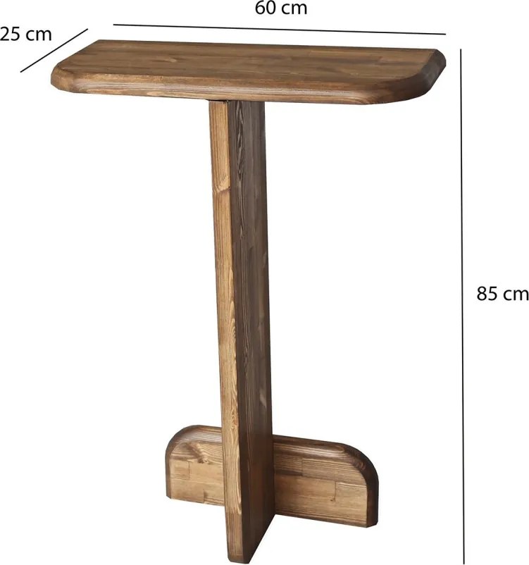 Pratico komód, dió, 80 cm