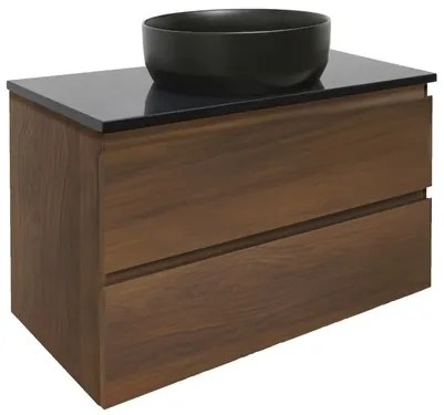 Fürdőszoba szekrény takarólemezzel SAT B-Way 79x50x45 cm diószőnyeg BWAY280NUTZ