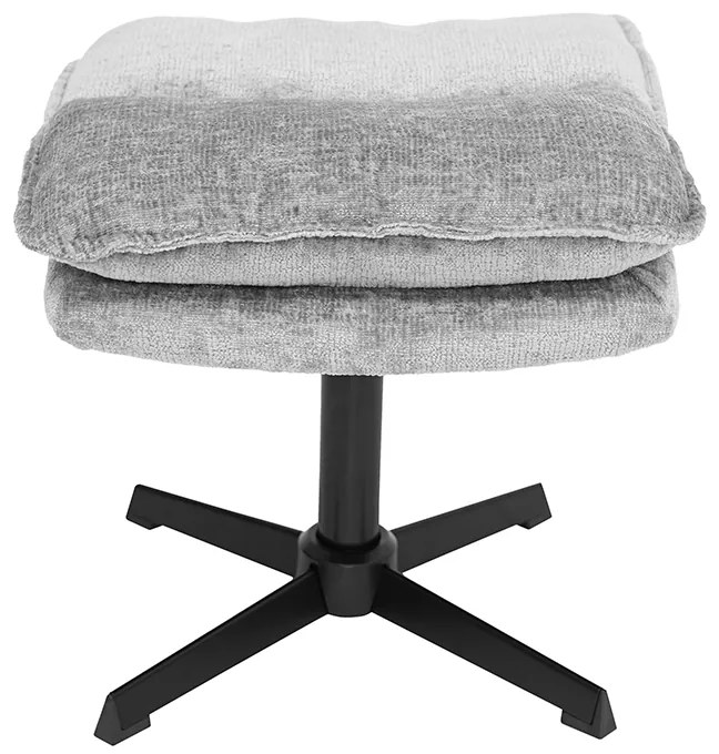 Relaxační forgó fotele KATANIA lábtartóval, világosszürke