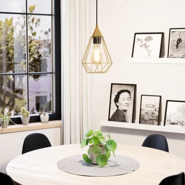 Eglo 43681 - Csillár zsinóron TARBES 1xE27/60W/230V á. 17,5 cm