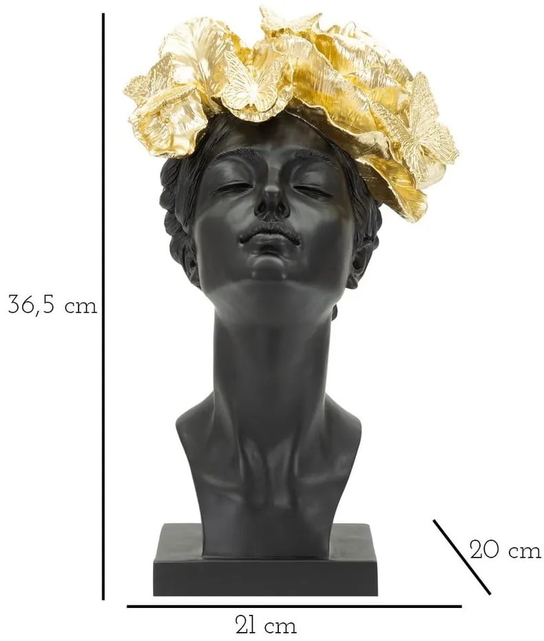 Poligyanta szobor 36,5 cm Woman With Butterfly – Mauro Ferretti