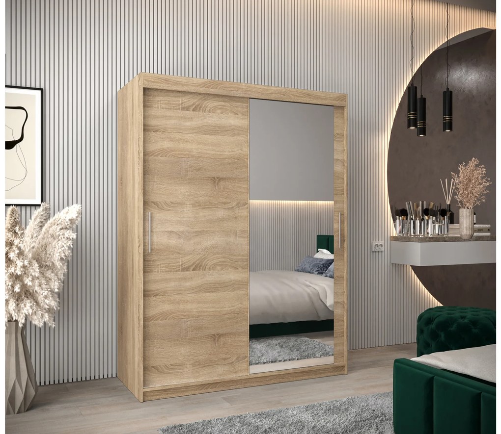 Ruhásszekrény 150 cm Toki 2 (szonoma tölgy + szonoma tölgy). 1064998
