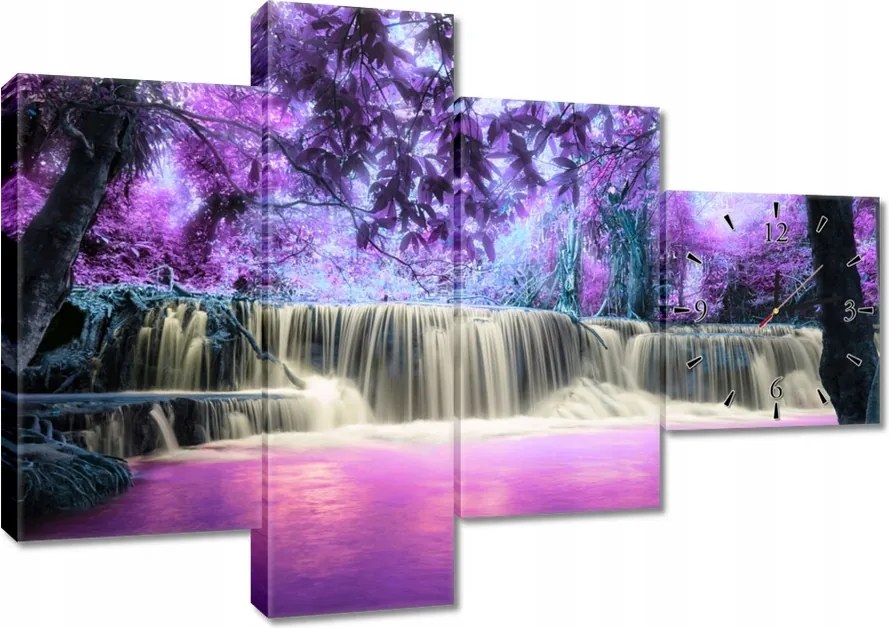 Faliórák 100x70 Lila vízesés