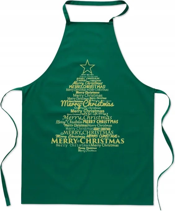 Karácsonyi konyhai kötény Arany karácsonyfa