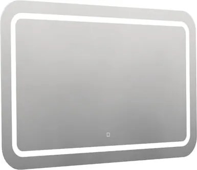 Lekerekített tükör 120x70 cm LED világítással, fűtőfólia, érzékelő állítható hőmérséklettel 2700-6500K, IP44 ZIL12070KTLEDS