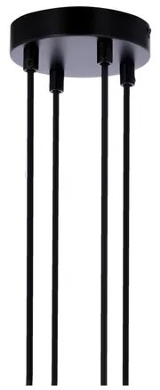 RENO lógcsillár 4xE27/40W/230V fekete/barna