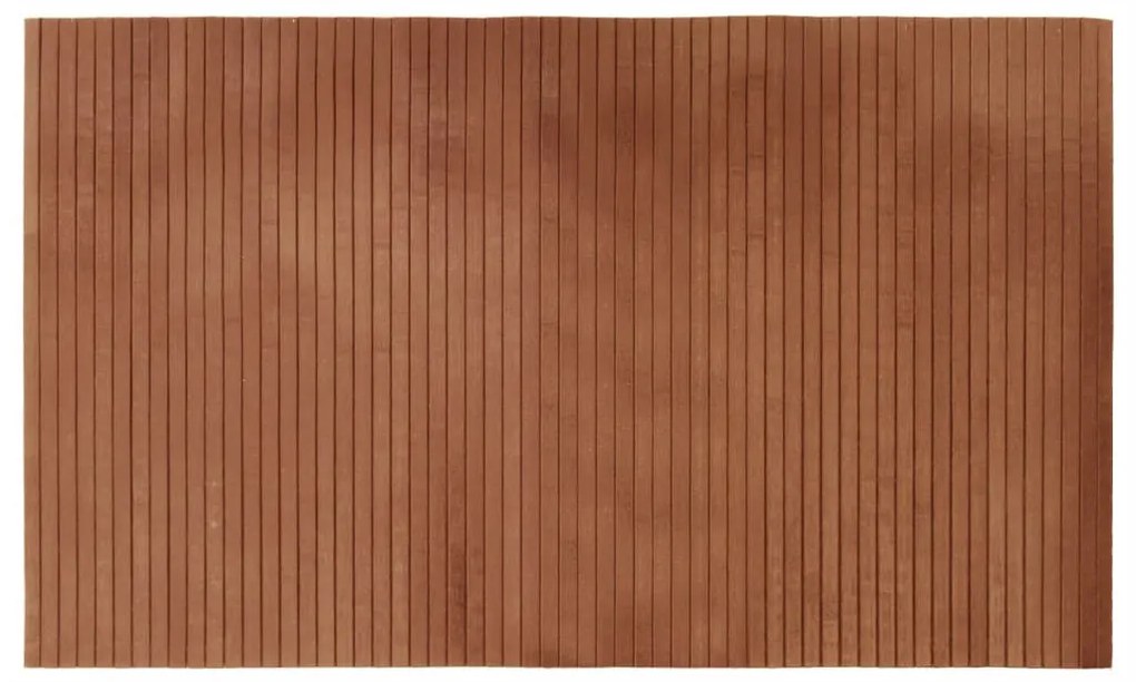 négyszögletű barna bambusz szőnyeg 60 x 100 cm