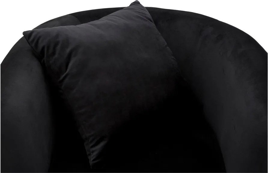 Fekete bársony fotel Bucarest – Mauro Ferretti