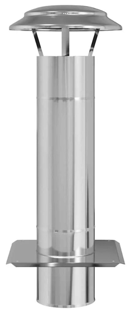 Kémény Kiterjesztés Ezüst 25 x 25 x 65 cm Rozsdamentes acél