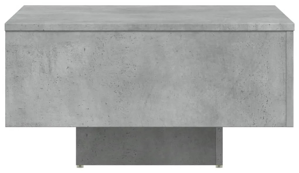 Betonszürke szerelt fa dohányzóasztal 60 x 60 x 31,5 cm
