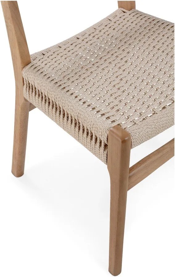 Natúr színű kaucsukfa étkezőszék szett 2 db-os Biel – MOME