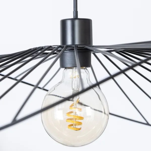 Brilagi - LED függeszték kábelen CERIA WIRE 1xE27/40W/230V 60x80 cm fekete