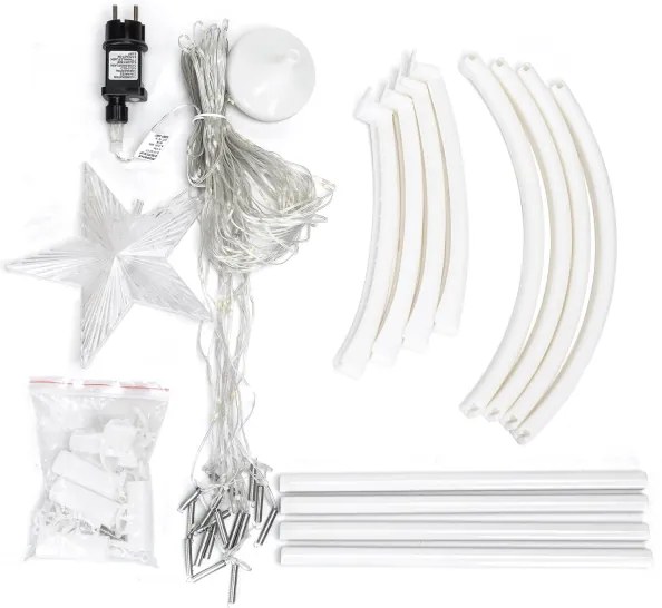 Aigostar - LED kültéri karácsonyi dekoráció LED/3,6W/230V 150 cm IP44 hideg fehér