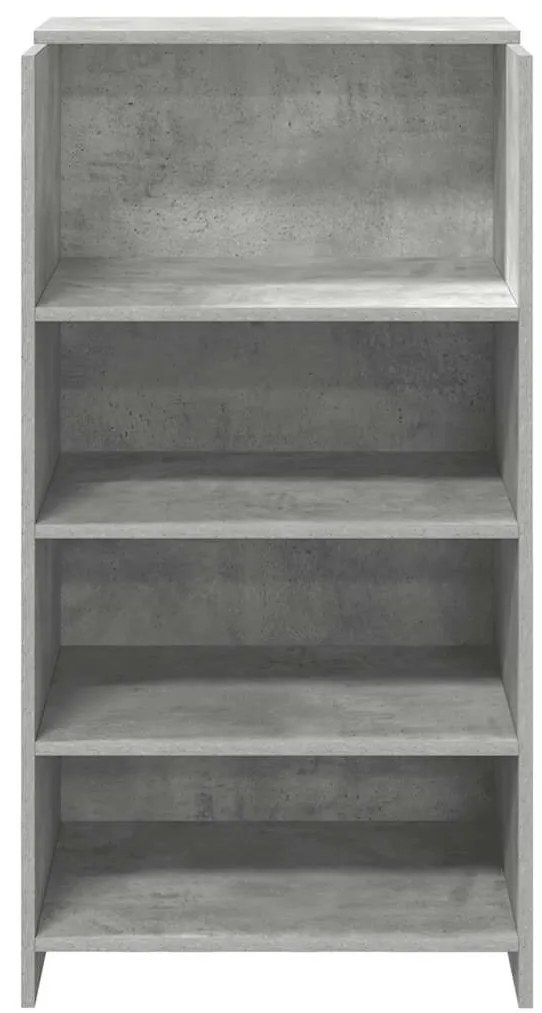 recepciós pult betonszürke 55x50x103,5 cm szerelt fa