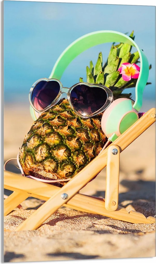 Üveg Vágódeszka 30x52 Ananász a Konyhába