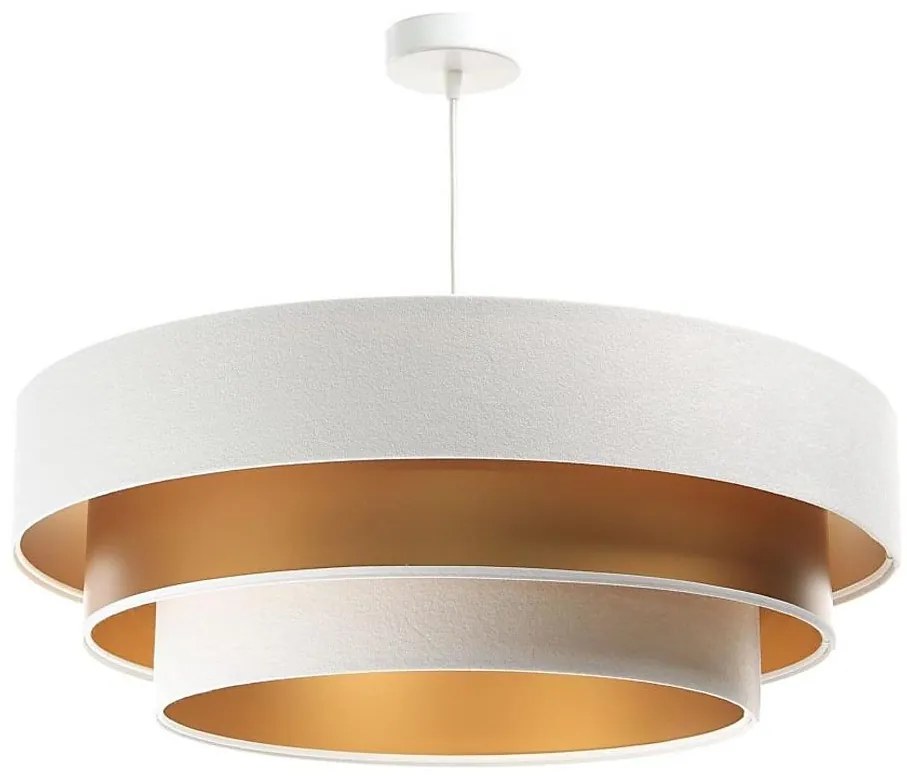 TRINITI függeszték 1xE27/60W/230V fehér/arany