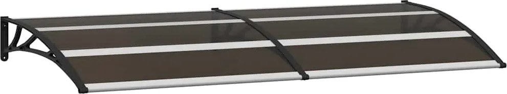 vidaXL fekete polikarbonát ajtóelőtető 200 x 75 cm