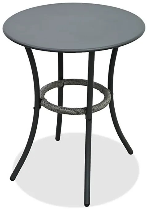 Erkély Bútorszett, Fém + Polyrattan, Szürke. GREY