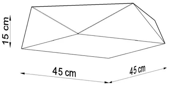 Mennyezeti lámpa HEXA 3xE27/60W/230V fehér
