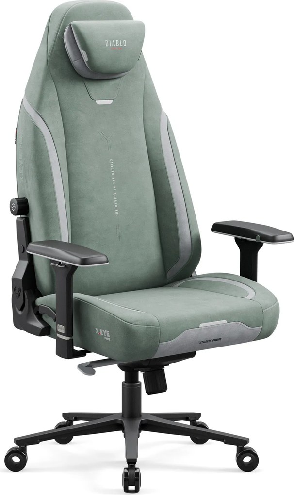 Gamer szék Normal Size zöld-fekete: Diablo X-Eye Prime Gothic Green