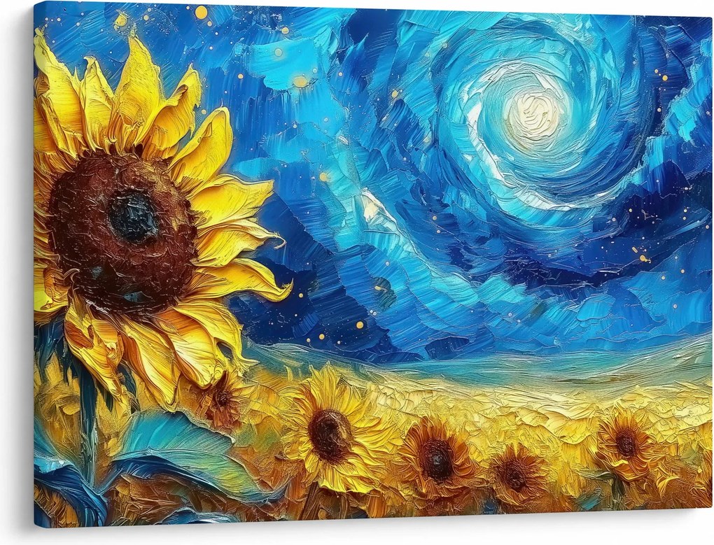 Kép - Festés napraforgó (70x50 cm)