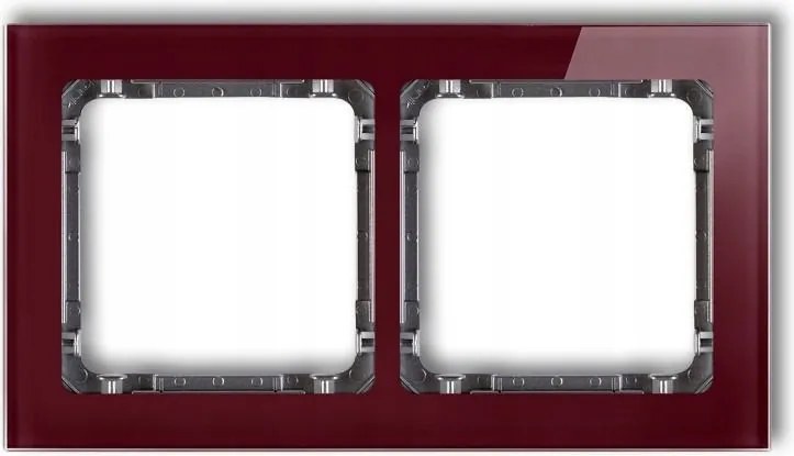 Keret 2x bordó/grafit 14-11-DRS-2 Deco Karlik