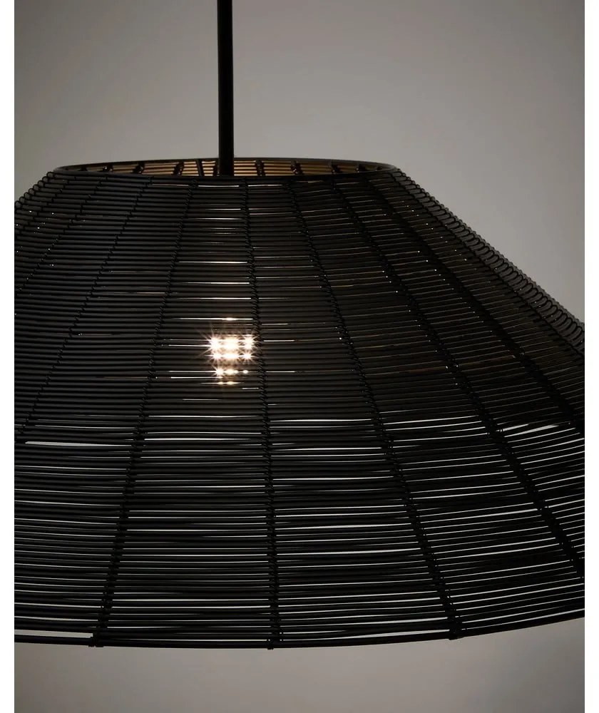 Fekete lámpabúra ø 70 cm Saranella – Kave Home