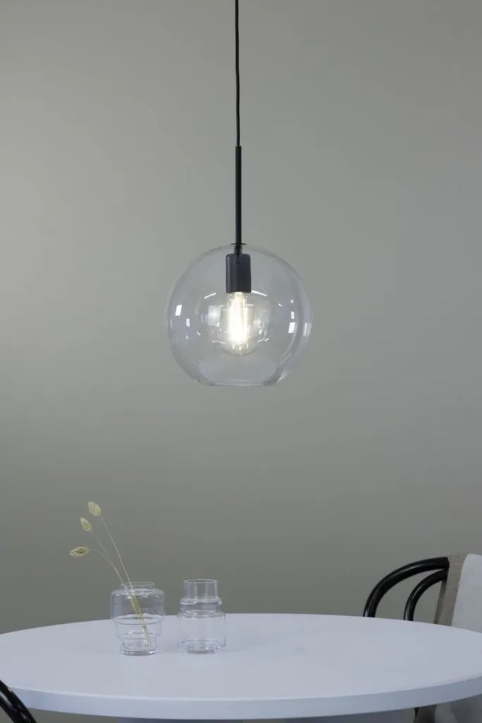 MARKSLÖJD 108506 PATERA Modern Függesztett Lámpa Fekete, Átlátszó E27 IP20