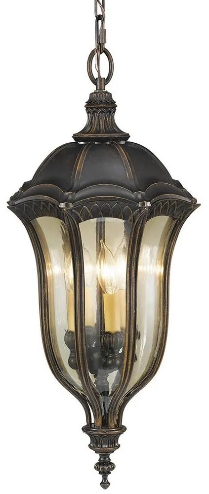 Elstead FE-BATONRG8 - Kültéri csillár BATON 4xE14/60W/230V IP44 FE-BATONRG8