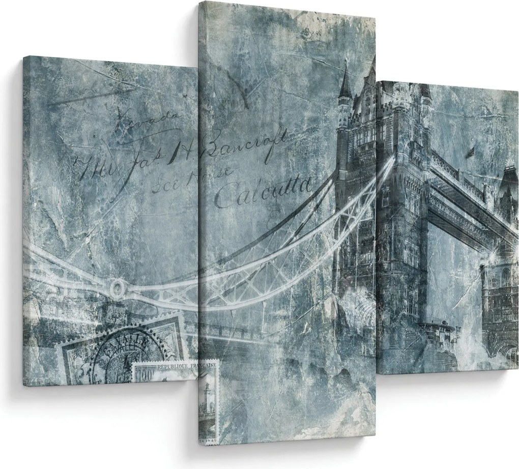 Kép - Tower Bridge hideg tónusokkal (90x60 cm)