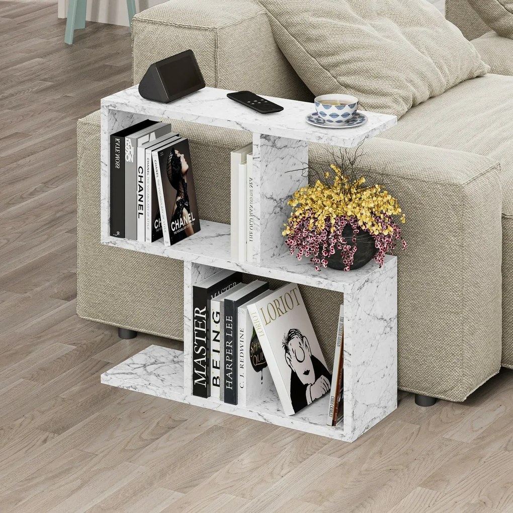 Zeta Carrara Marble kisasztal