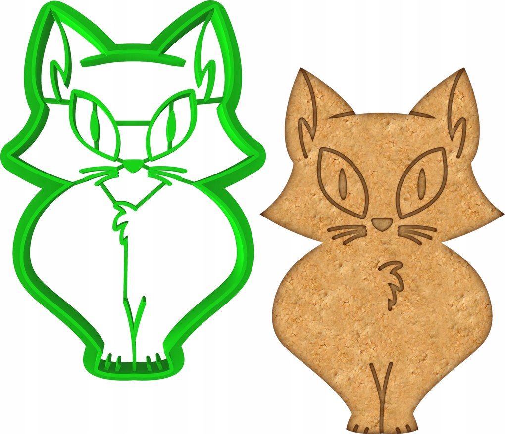 Forma Lyukasztó Sütemény- és Mézeskalácsvágó Halloween Cica Macska