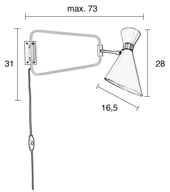 Shady fehér fali lámpa - Zuiver