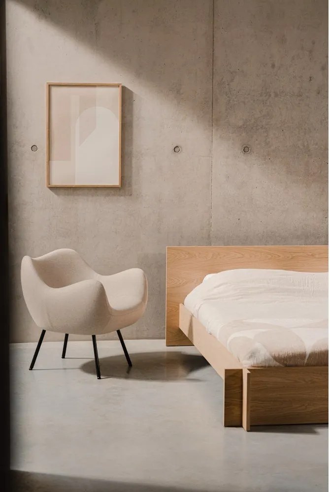 Bézs gyapjú fotel RM58 – noo.ma