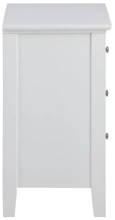 Linnea fehér éjjeliszekrény - Actona