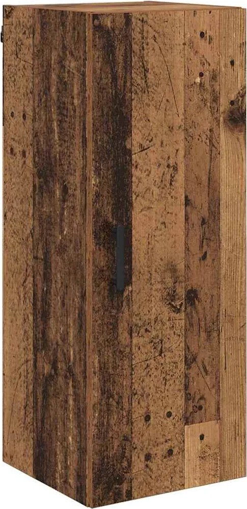 vidaXL Fali szekrény Öreg fa 34,5 x 34 x 90 cm Faanyag