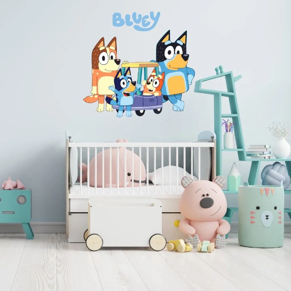 Textil falmatrica "Bluey"