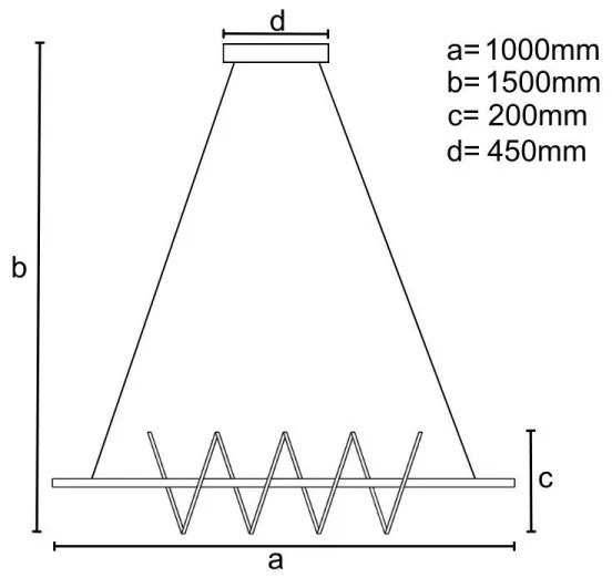 LED állítható fényerejű csillár kábellel LED/70W/230V 3000-6500K + DO