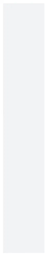 háromrétegű, magasfényű fehér cipősszekrény tükörrel 63 x 17 x 102,5 cm