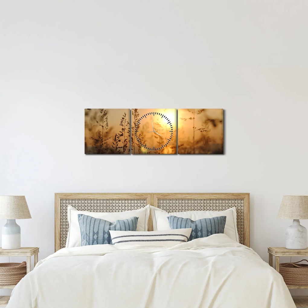 Napkelte képe (órával) (90x30 cm)