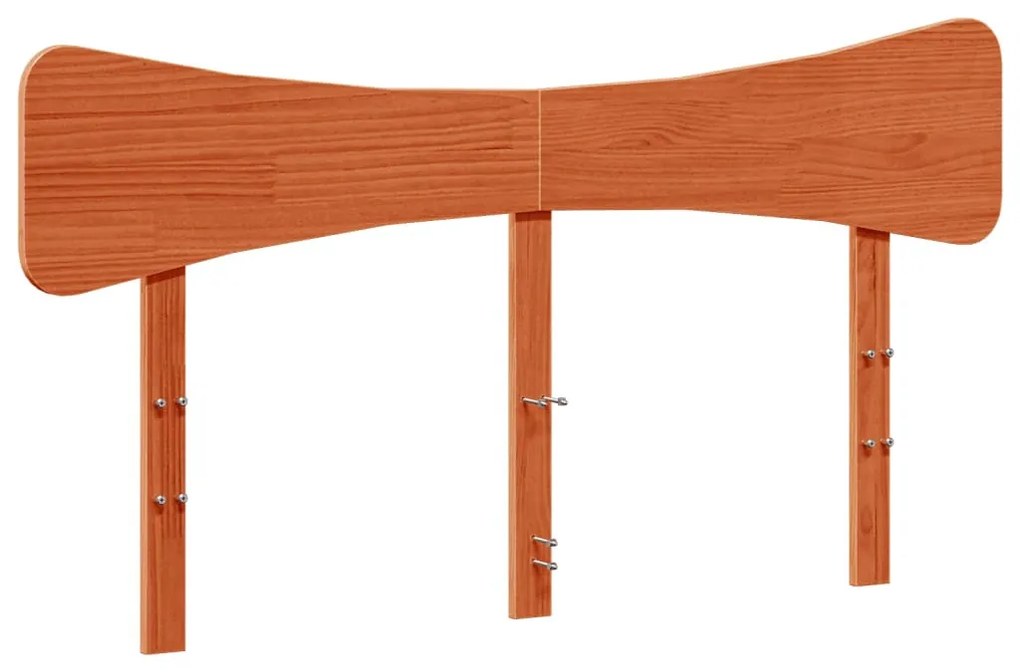 viaszbarna tömör fenyőfa fejtámla 150 cm