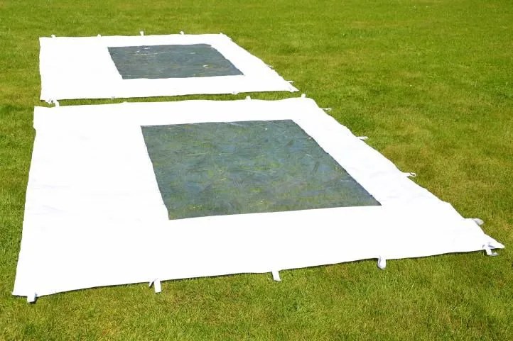 Összecsukható kerti sátor PROFI Fehér 3 x 3 m + 2 oldalfal