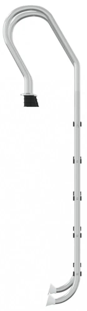 vidaXL 304-es rozsdamentes acél medencelétra 54 x 38 x 211 cm