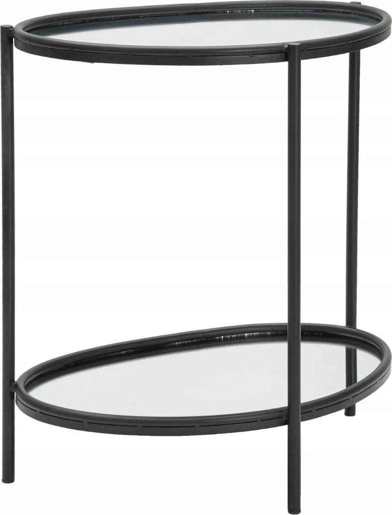 Asztal tükörlapokkal, 58 x 53 x 37 cm