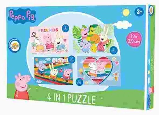 Peppa malac puzzle nyuszi 4 az 1-ben