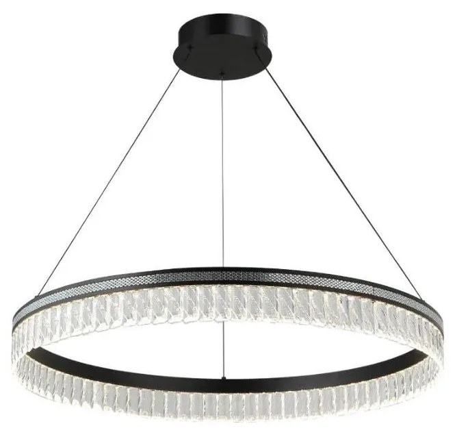 LED fényerőszabályozható kristálycsillár kábelre függesztett THALIA LED/55W/230V 3000-6000K + távirányító