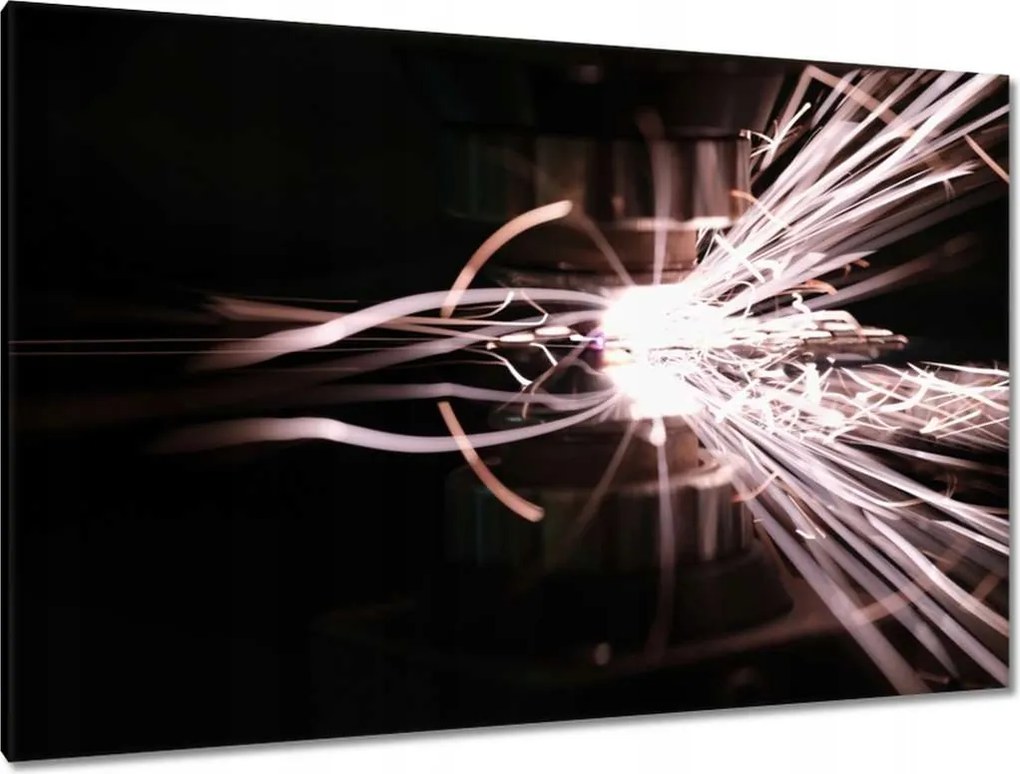 Festmények 120x80 Világos szikrák fémből